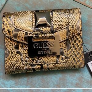 Guess Faux Snake Skin Wallet NWT
